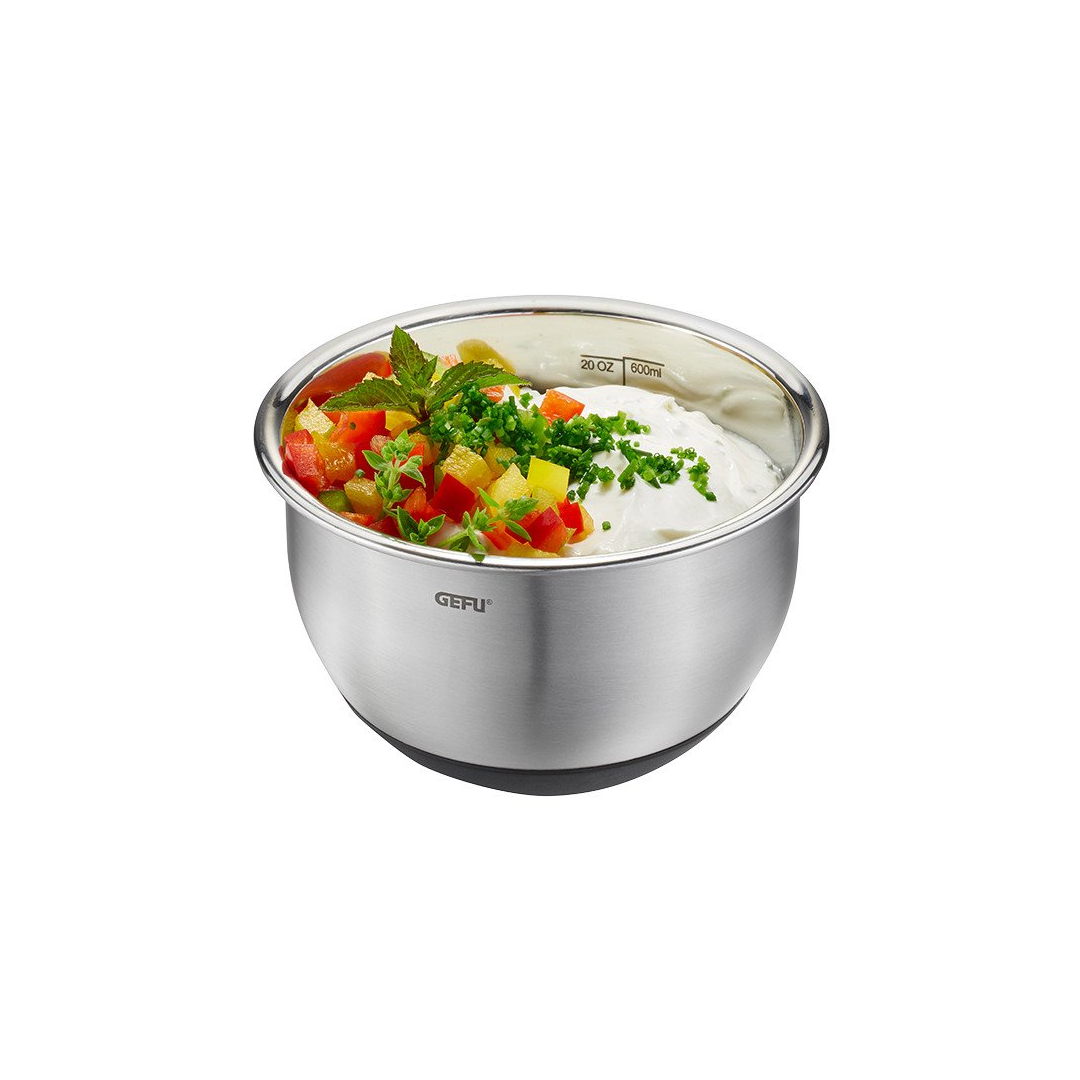 Metāla bļoda ar vāku GEFU MUOVO Ø12 cm, 0.6l