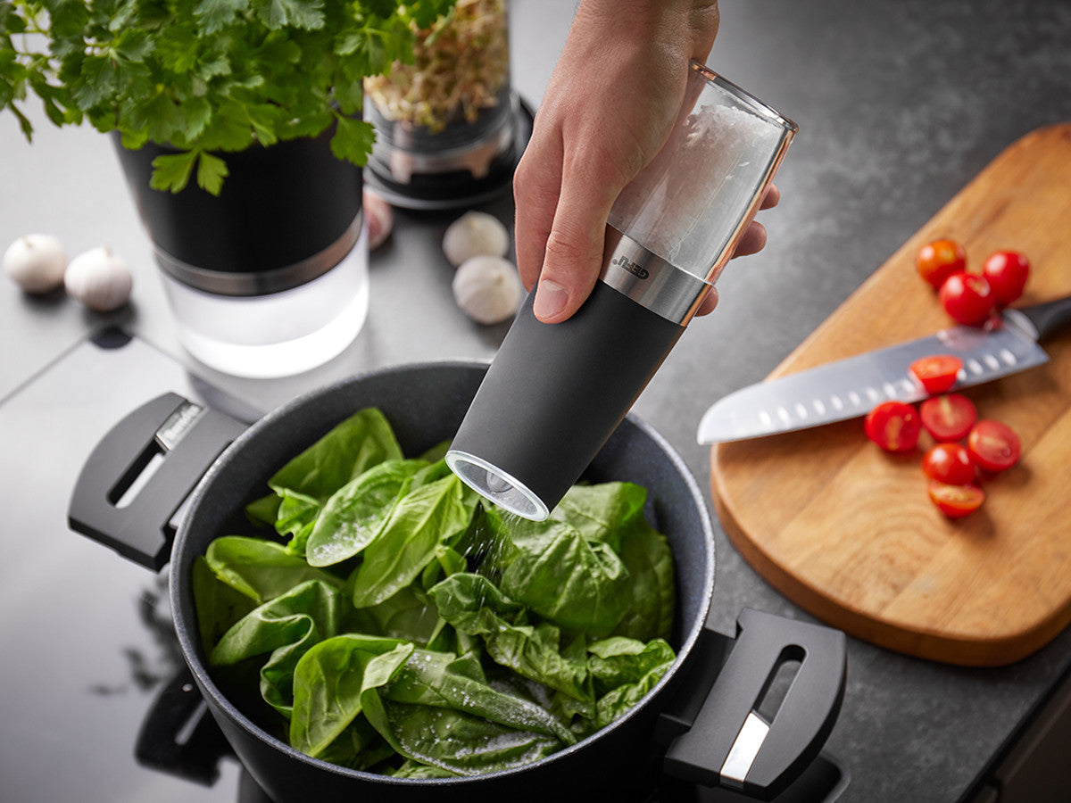 Elektriskās sāls/piparu dzirnaviņas GEFU GIVA