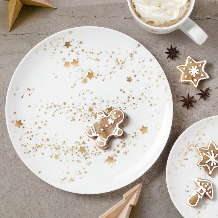 Brokastu šķīvis 22.5cm Seltmann Weiden Liberty Golden Stars porcelāna