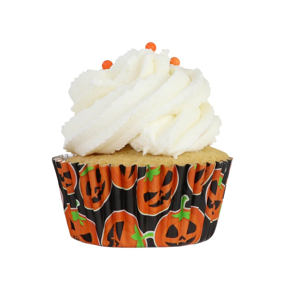Kēksiņu papīra/folijas formiņas PME Cake 30gab. Ø 5cm helovīna ķirbīši Kēksiņu papīra/folijas formiņas PME Cake 30gab. Ø 5cm helovīna ķirbīši