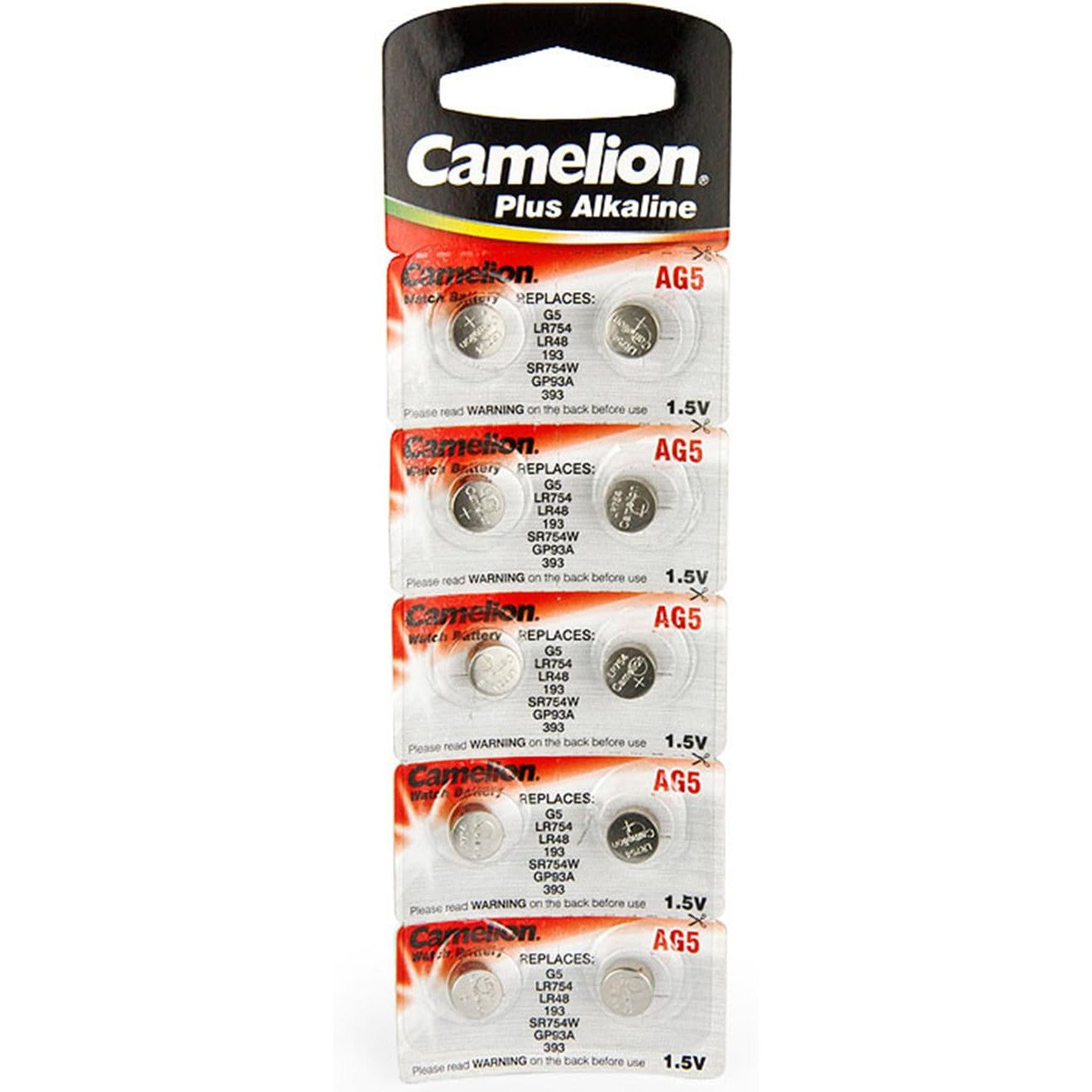 Baterijas CAMELION V393 AG5 1.5V 10gab. Baterijas CAMELION V393 AG5 1.5V 10gab.