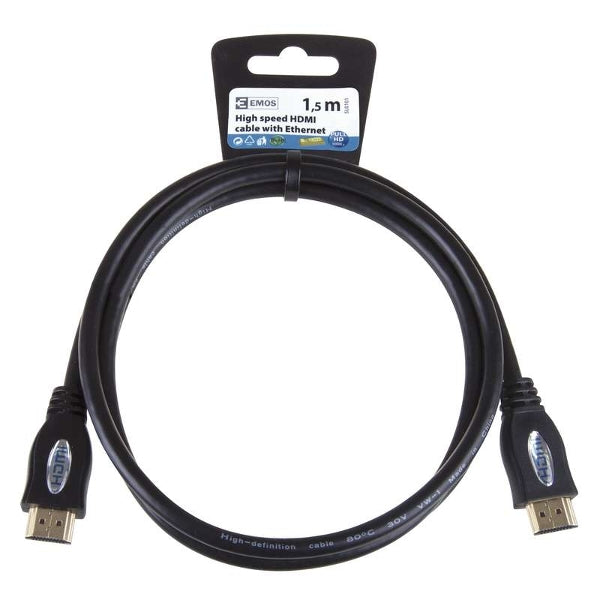 Savienojuma vads HDMI-A spraudnis HDMI - A spraudnis 1.5m EMOS