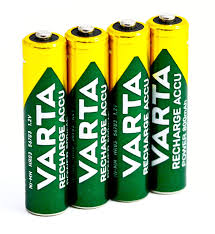 Baterijas lādējamas VARTA Recharge Accu Power AAA, 1000mAh, 4gab.