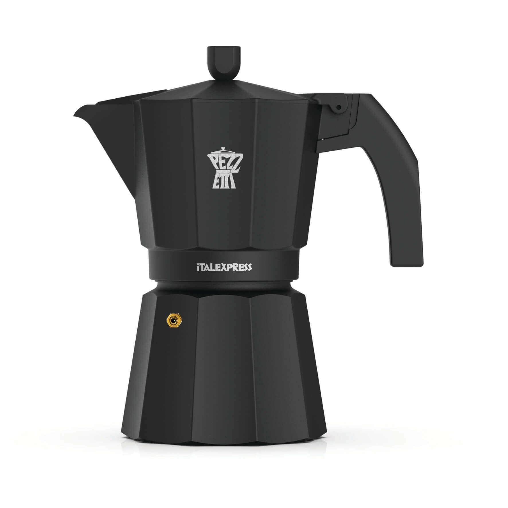 Mokas kafijas kanna Pezzetti Italexpress 3 tasēm, melna