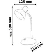 Galda lampa Avide Simple E27 40W sarkana