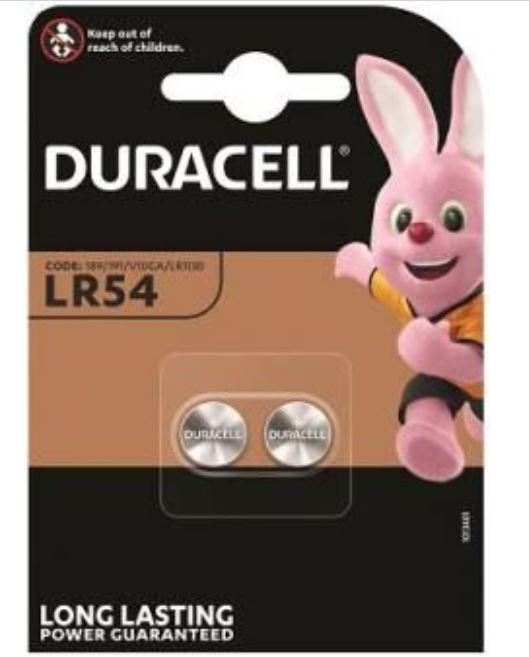 Baterija LR54, AG10, L1131, LR1130, 189, V10GA, RW89, D189 Duracell Electronics Alkaline 2gb.