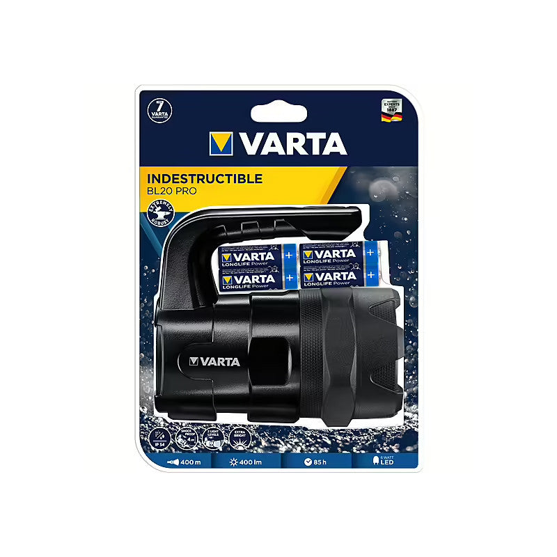 LED kempinga lukturis VARTA INDESTRUCTIBLE BL20 PRO, 400lm, 6xAA