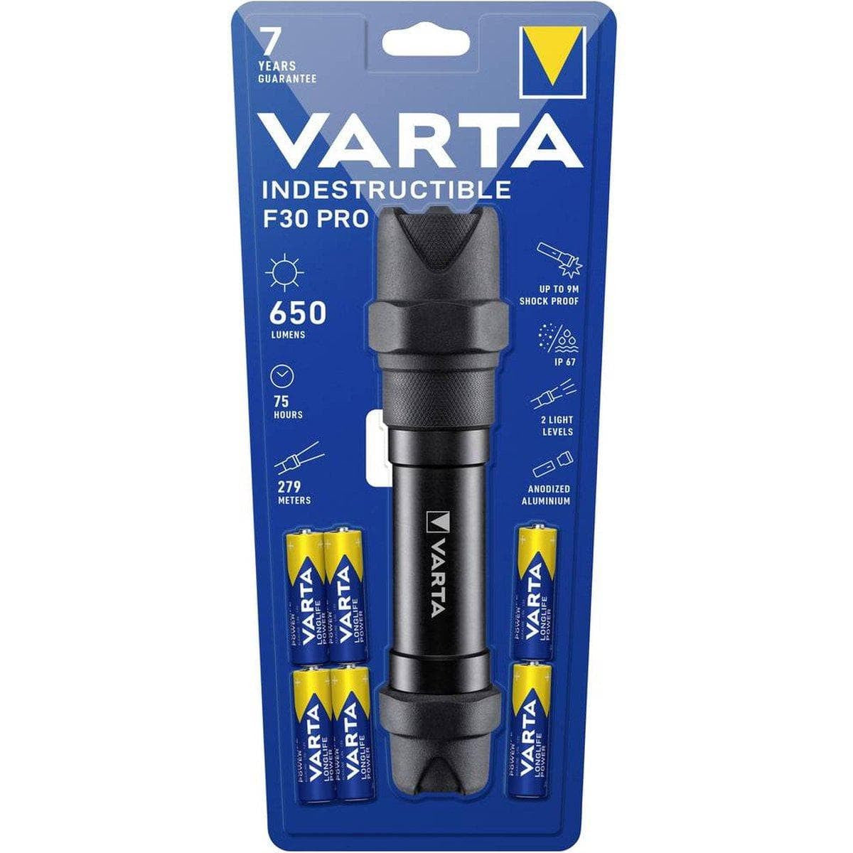 LED lukturis VARTA Indestructible F30 Pro, 650lm
