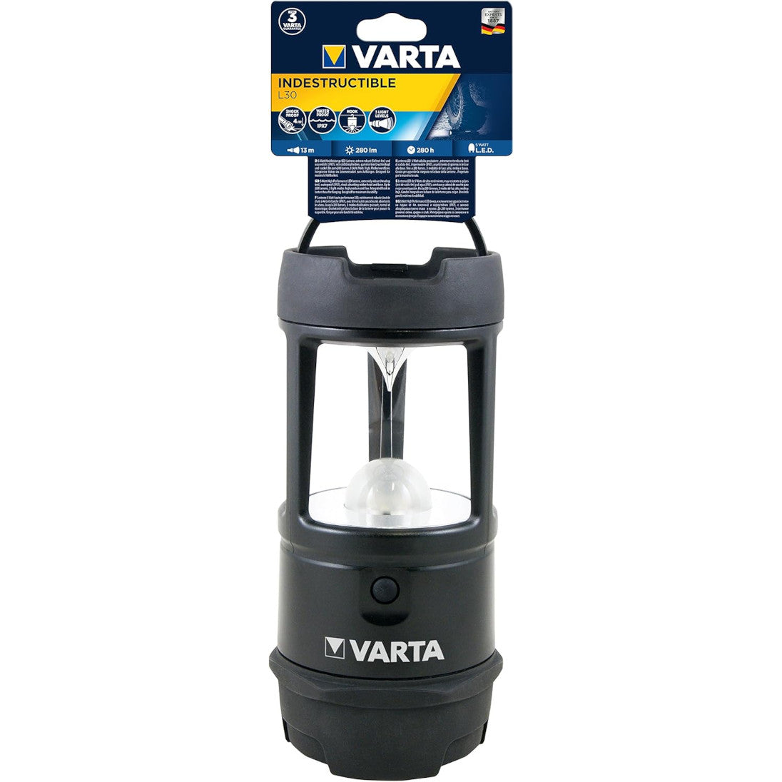 LED lukturis/laterna VARTA INDESTRUCTIBLE L30 LANTERN 3D