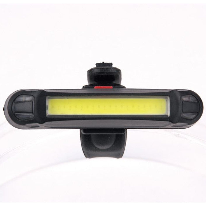 LED velo lukturis 2W, lādējams USB, 100lm sarkans/balts mirgojošs IP44 ENTAC