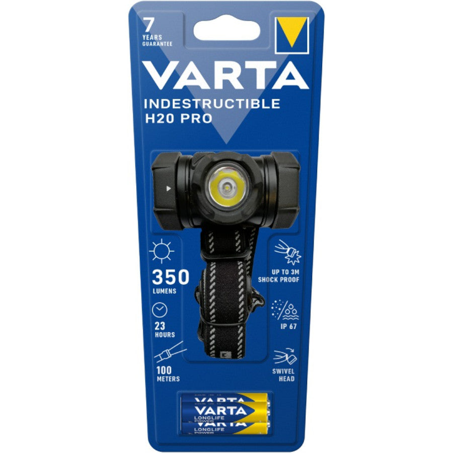 LED galvas lukturis VARTA INDESTRUCTIBLE H20 PRO, 350lm