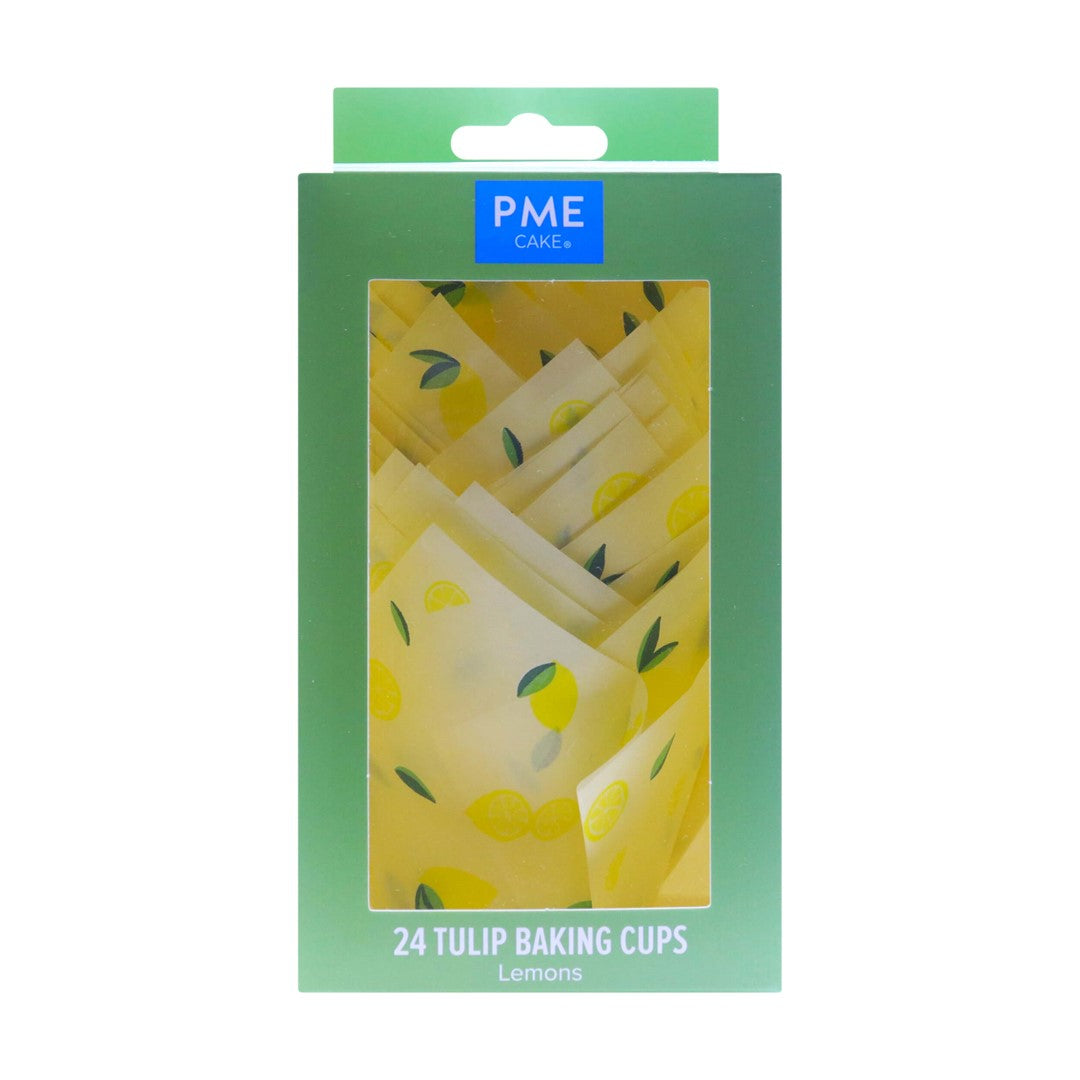 Kēksiņu papīra formiņas 24gab. tulpes formas PME Cake. Ø10cm