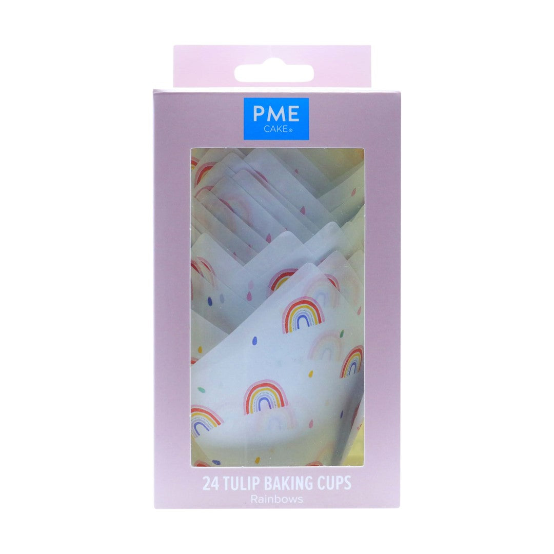 Kēksiņu papīra formiņas 24gab. tulpes formas PME Cake. Ø10cm Kēksiņu papīra formiņas 24gab. tulpes formas PME Cake. Ø10cm