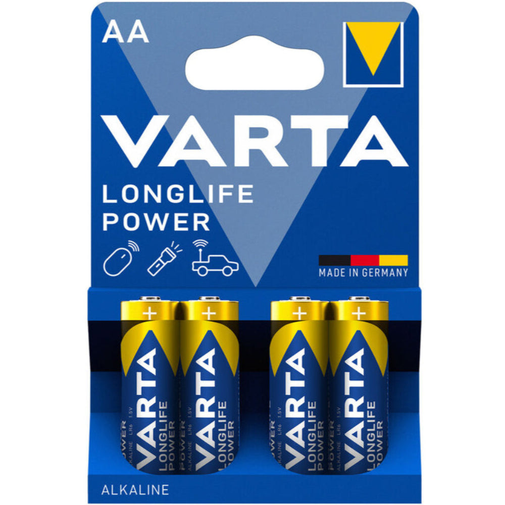 Baterijas VARTA LONGLIFE POWER Alkaline AA, 1.5V, 4gb.