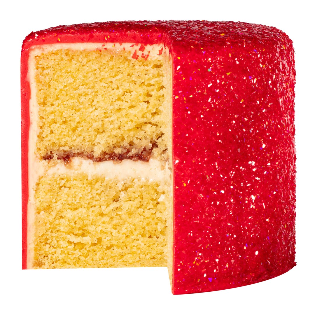 Ēdams gliteris kūku dekorēšanai PME Cake Magic Sparkles sarkans 3g