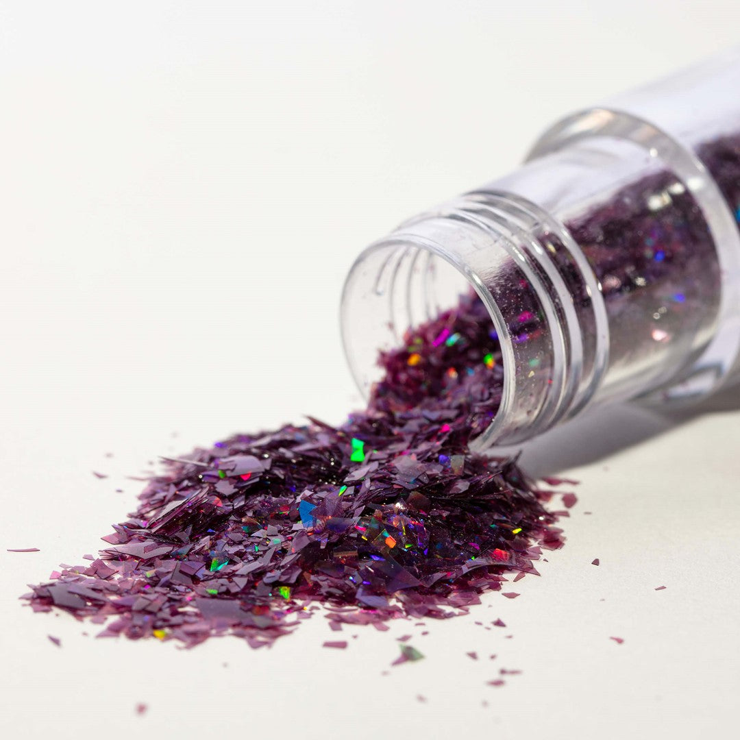 Ēdams gliteris kūku dekorēšanai PME Cake Magic Sparkles purpurs 3g