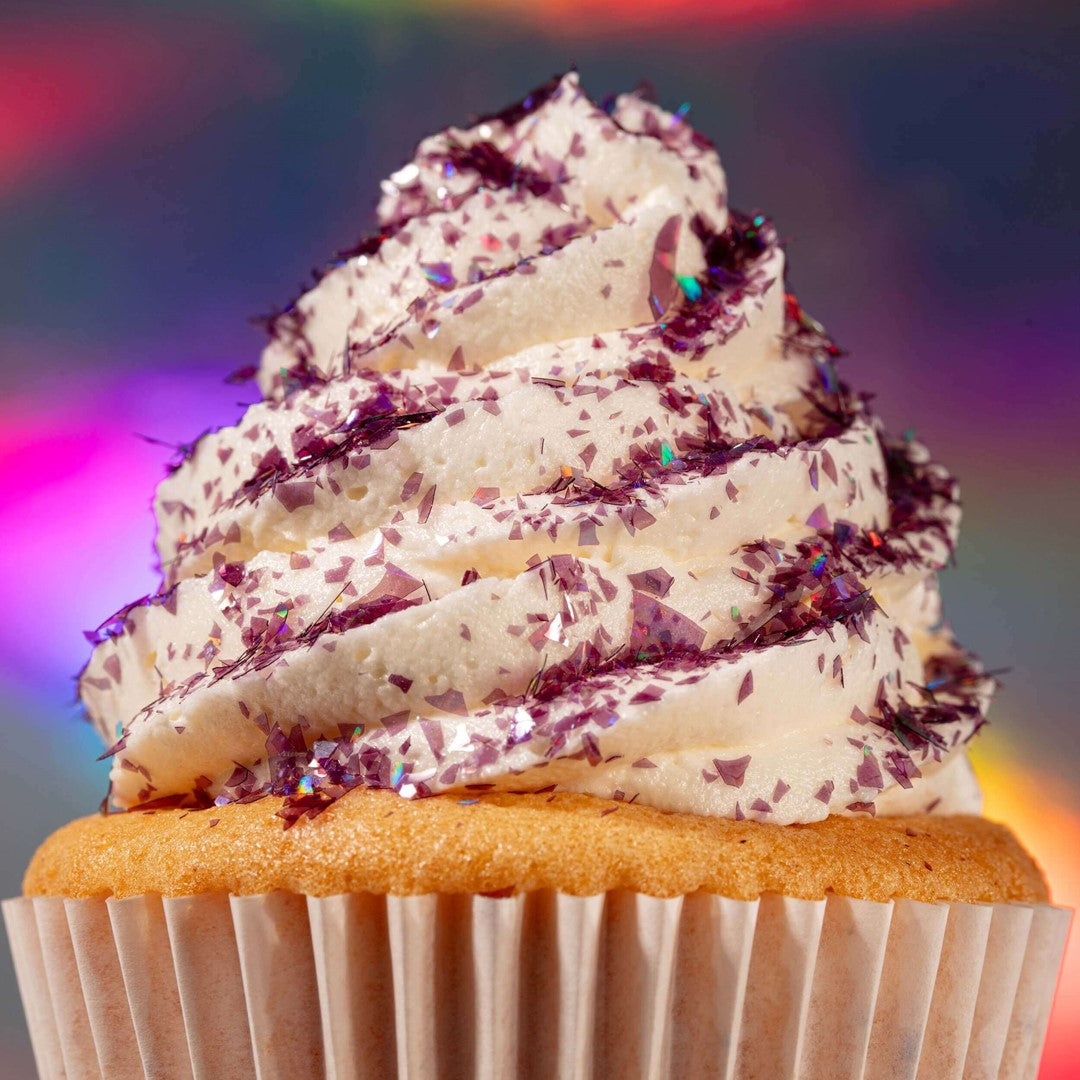 Ēdams gliteris kūku dekorēšanai PME Cake Magic Sparkles purpurs 3g