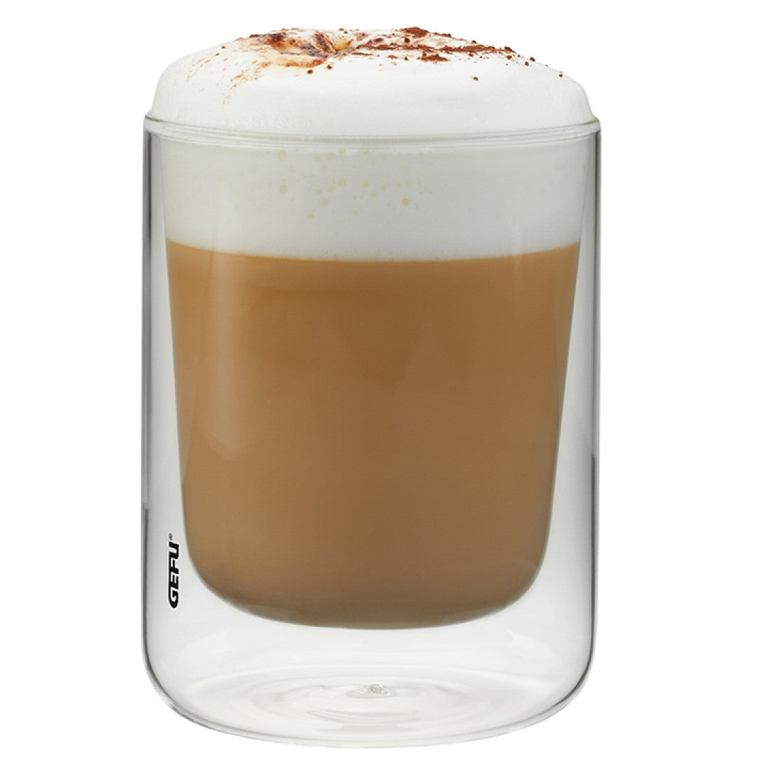 Dubultstikla kapučino glāzes GEFU MIRA 235ml, 2 gab.