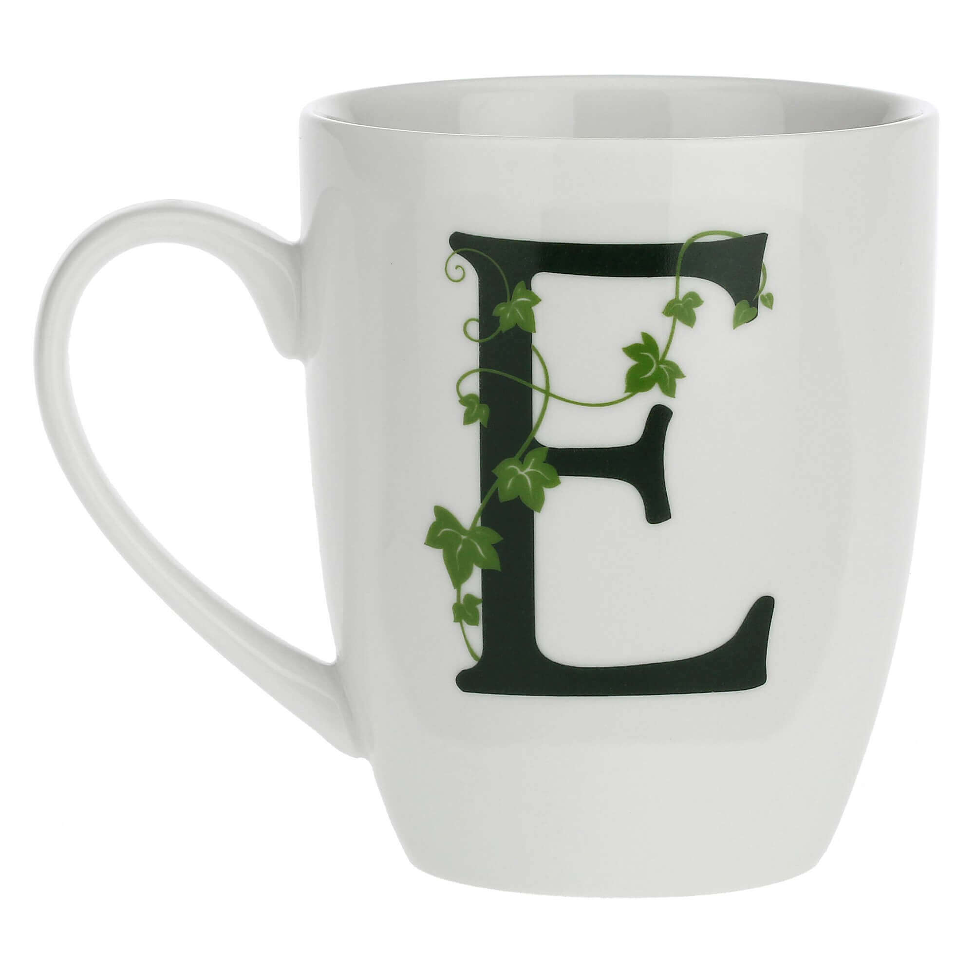 Porcelain letter mug E La Porcellana Bianca Atupertu 380ml
