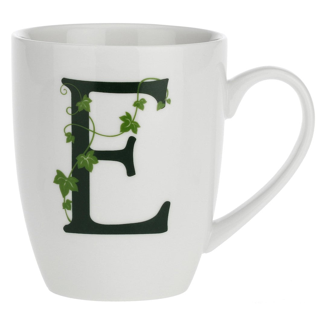 Porcelain letter mug E La Porcellana Bianca Atupertu 380ml