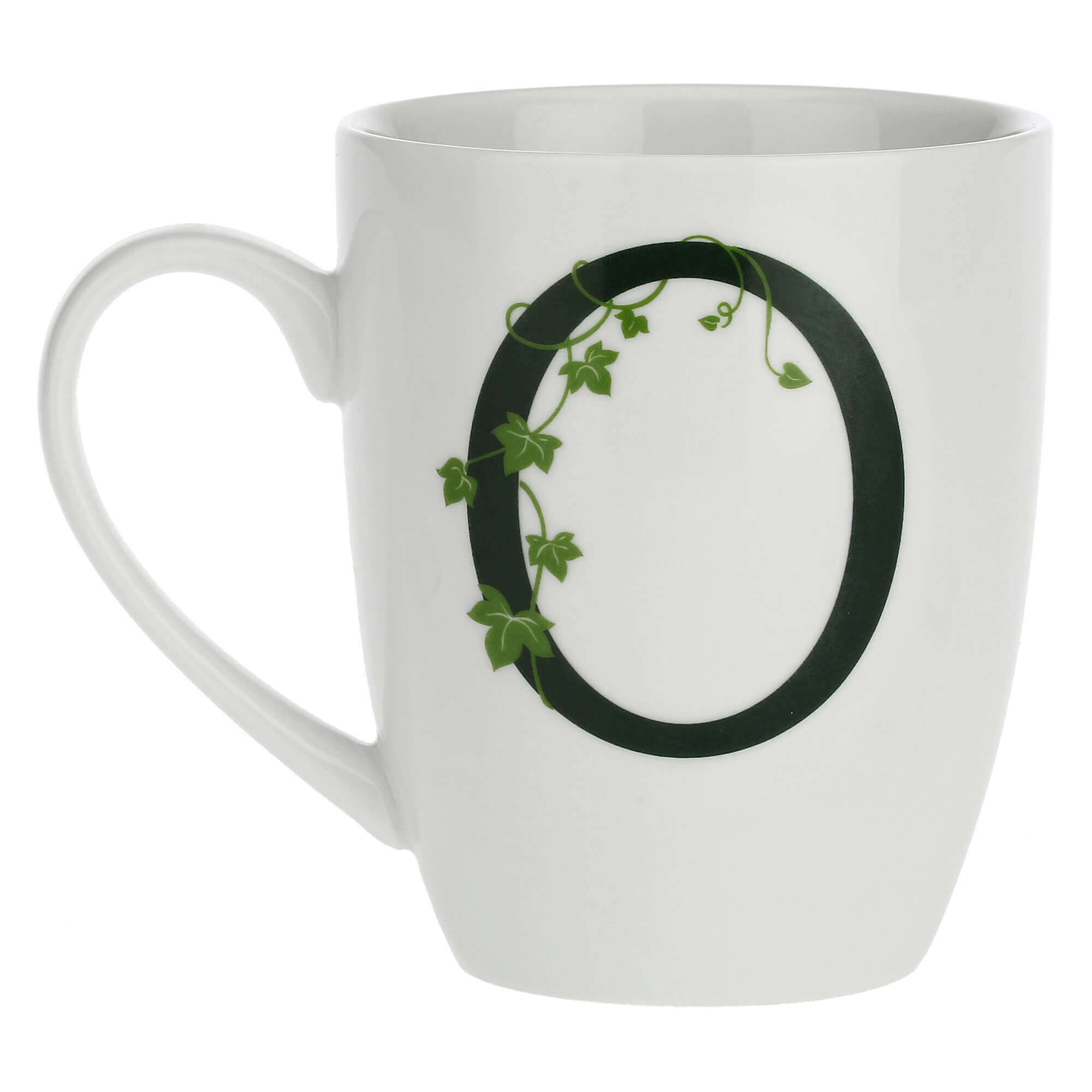 Porcelain letter mug O La Porcellana Bianca Atupertu 380ml