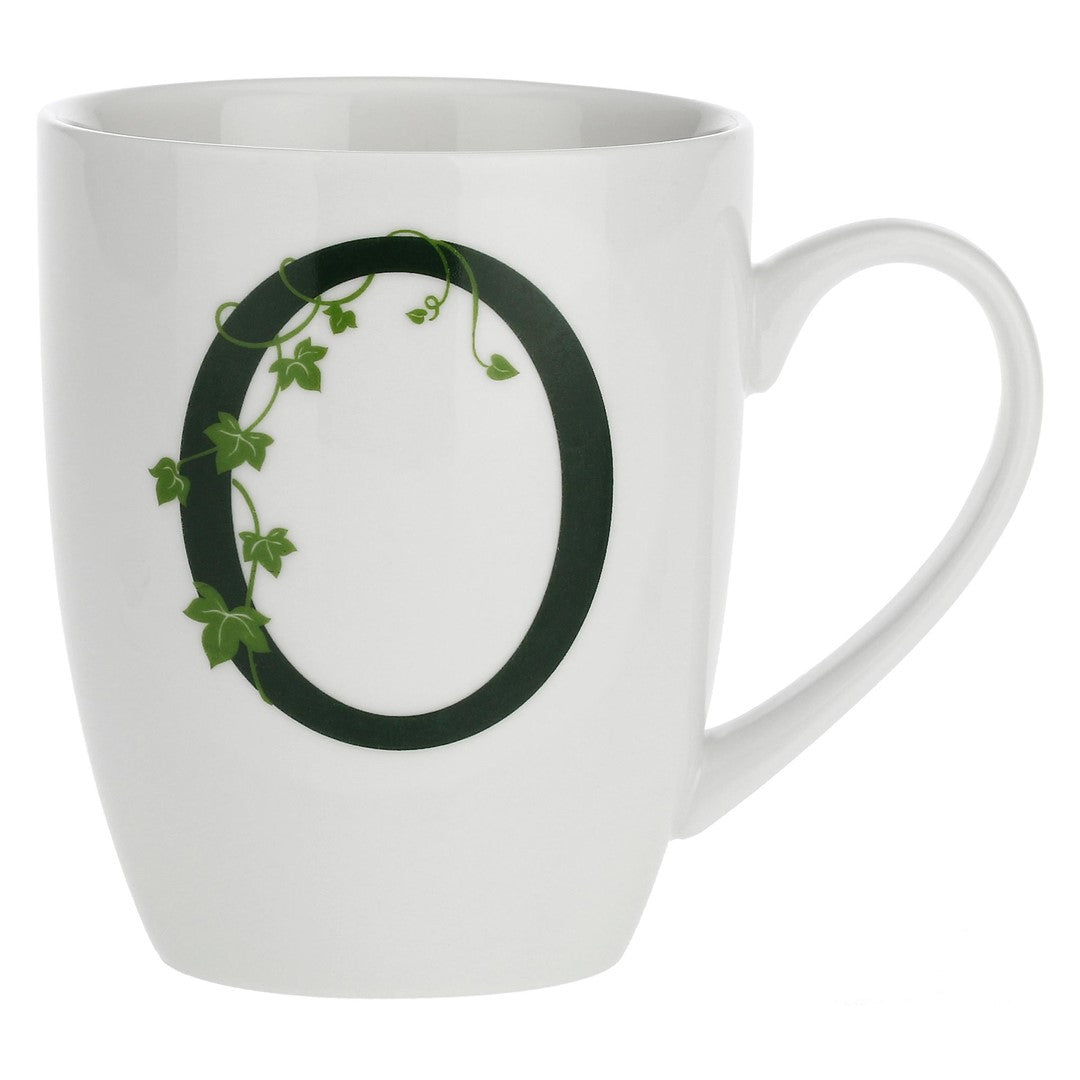Porcelain letter mug O La Porcellana Bianca Atupertu 380ml