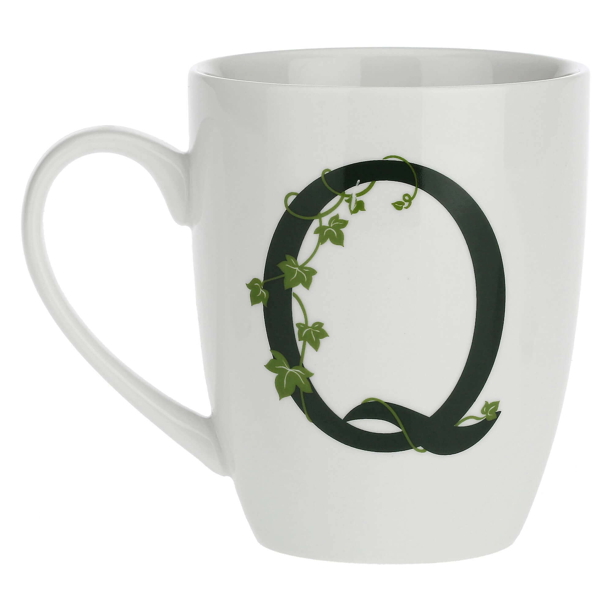 Porcelain letter mug Q La Porcellana Bianca Atupertu 380ml