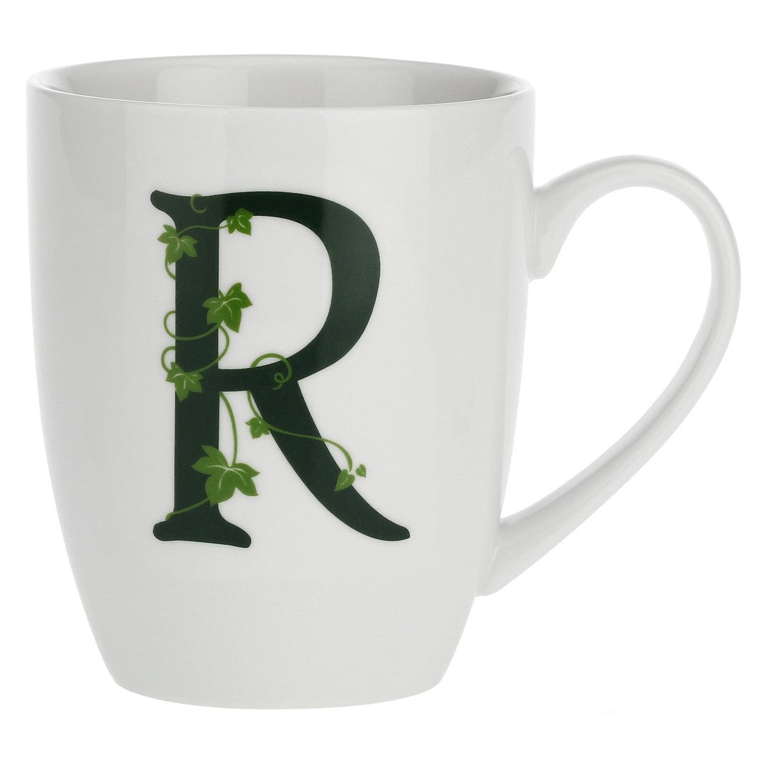Porcelain letter mug R La Porcellana Bianca Atupertu 380ml