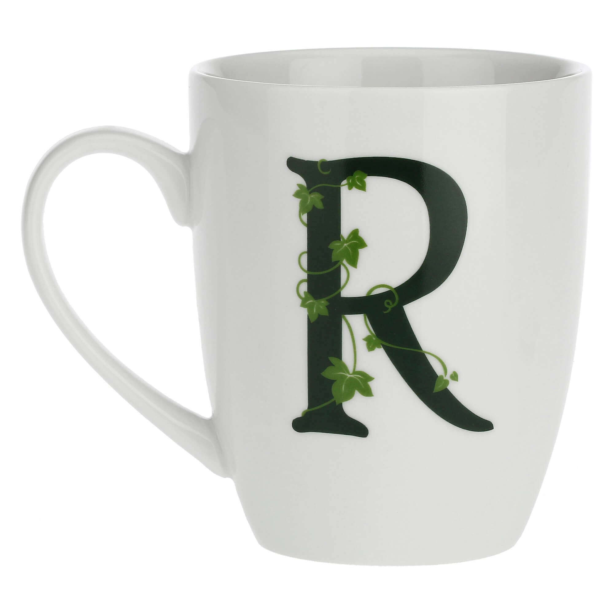 Porcelain letter mug R La Porcellana Bianca Atupertu 380ml