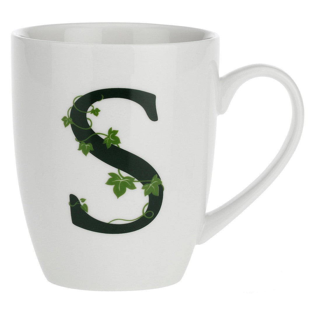Porcelain letter mug S La Porcellana Bianca Atupertu 380ml