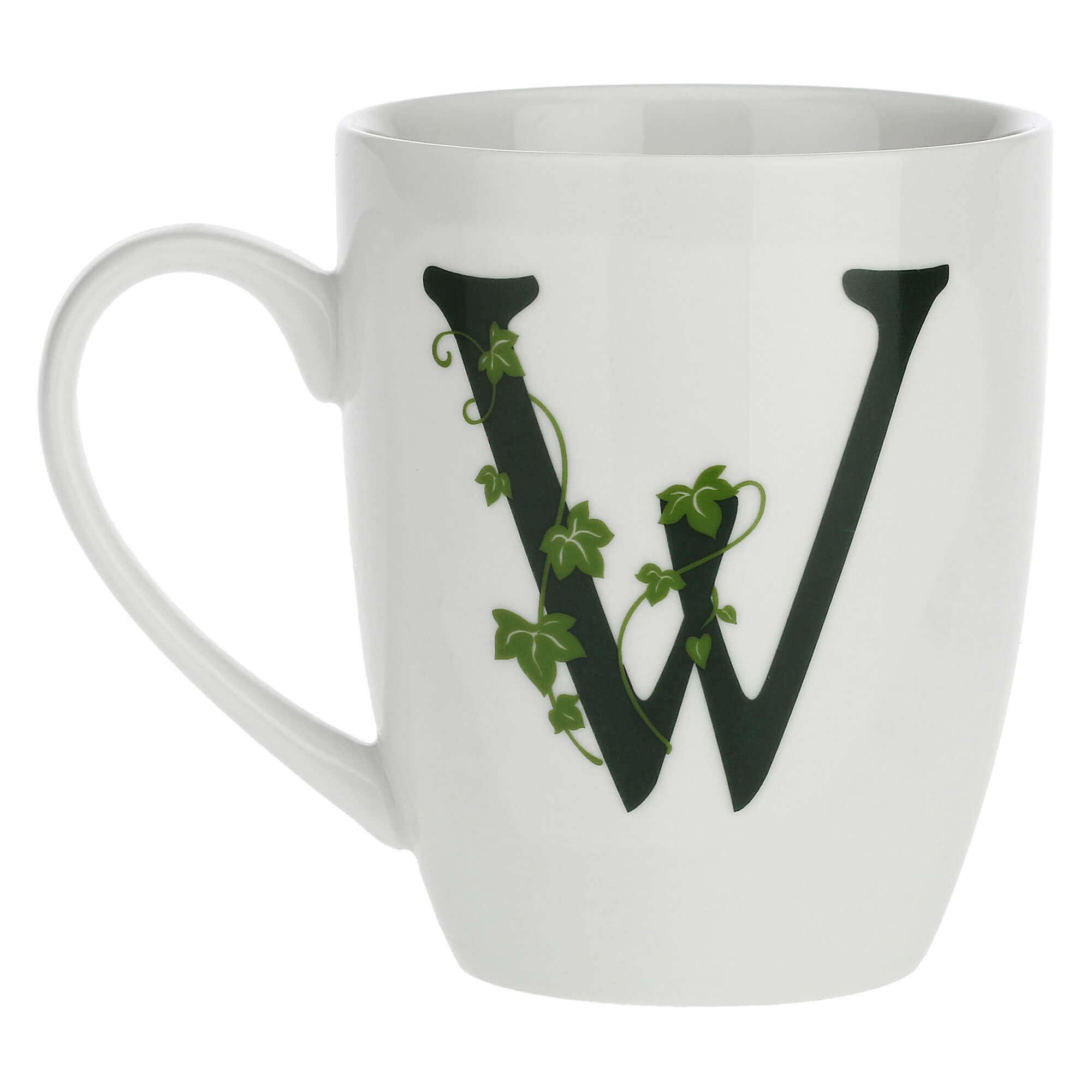 Porcelain letter mug W La Porcellana Bianca Atupertu 380ml
