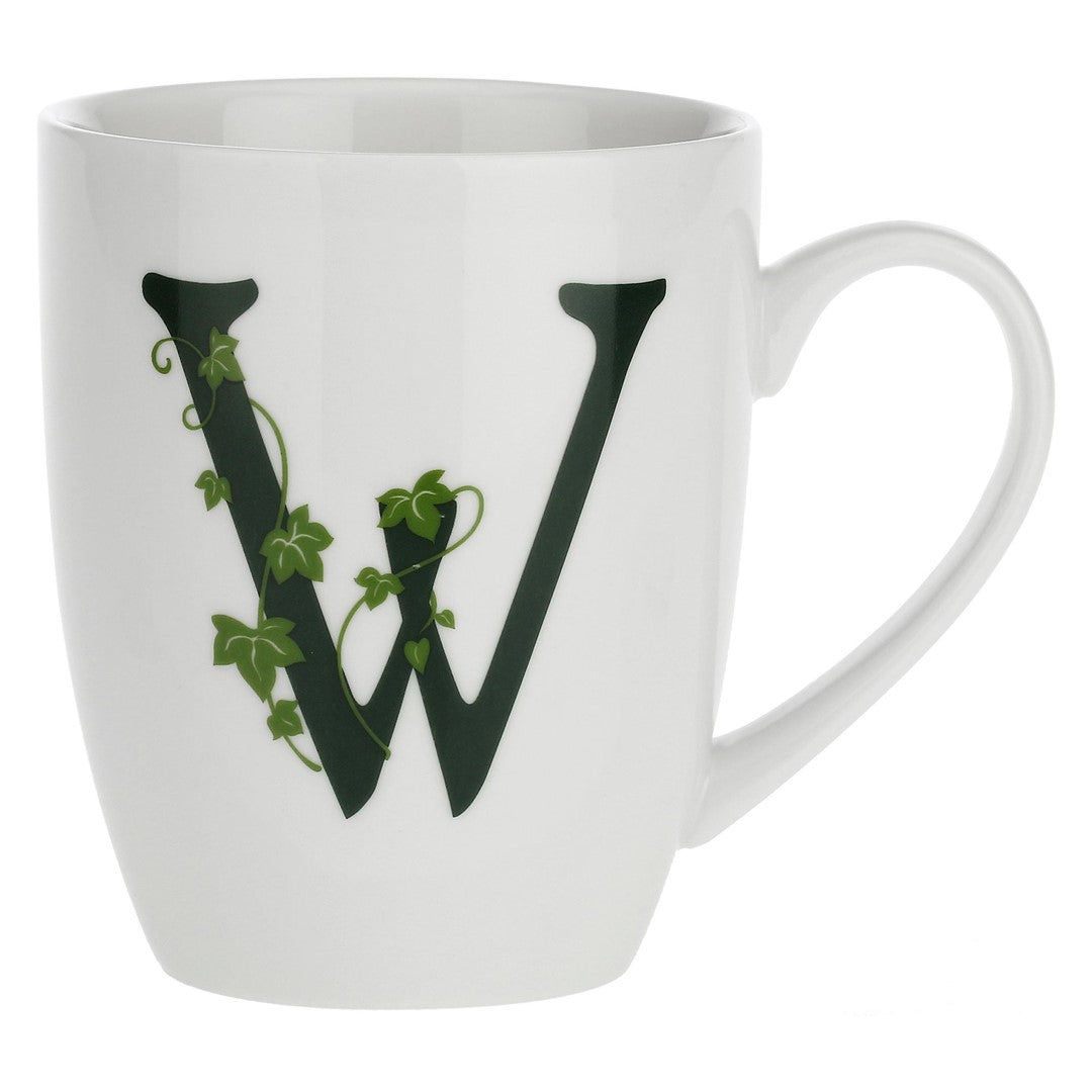 Porcelain letter mug W La Porcellana Bianca Atupertu 380ml