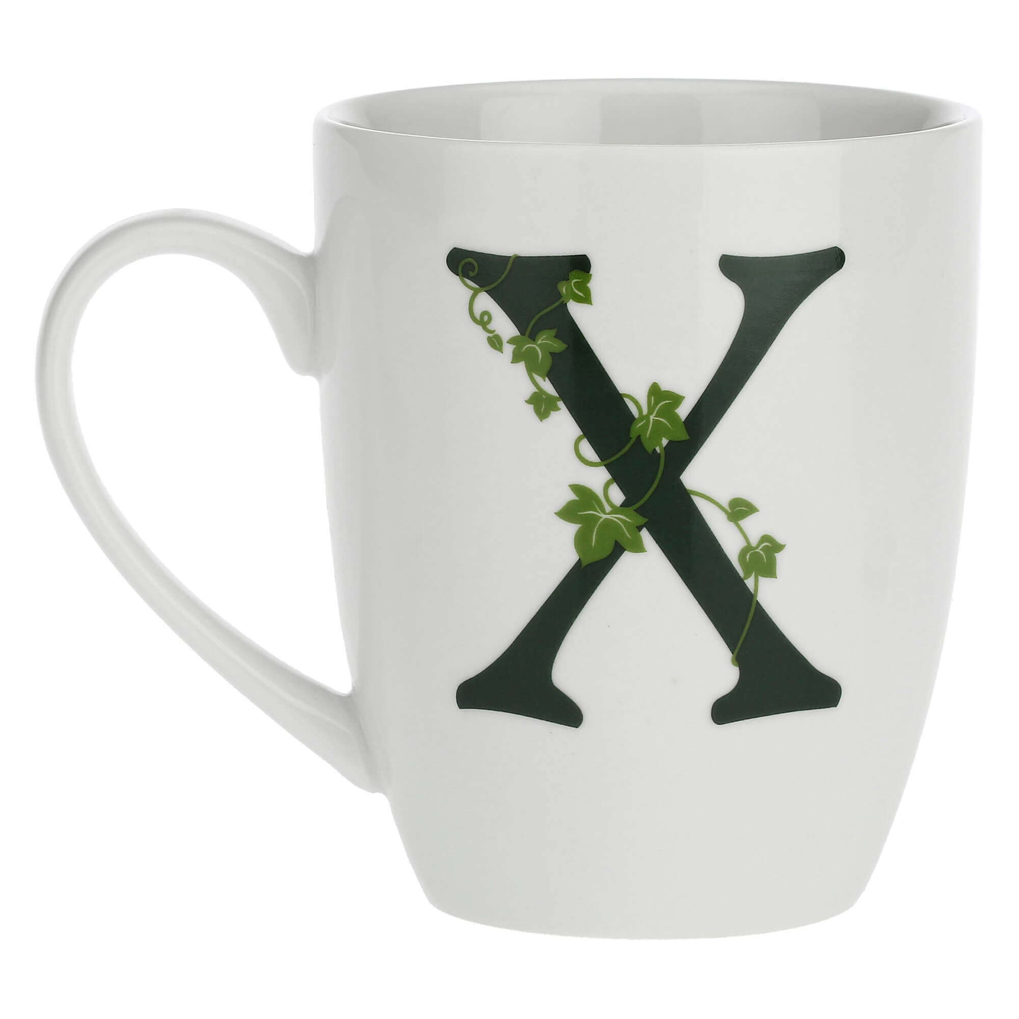 Porcelain letter mug X La Porcellana Bianca Atupertu 380ml