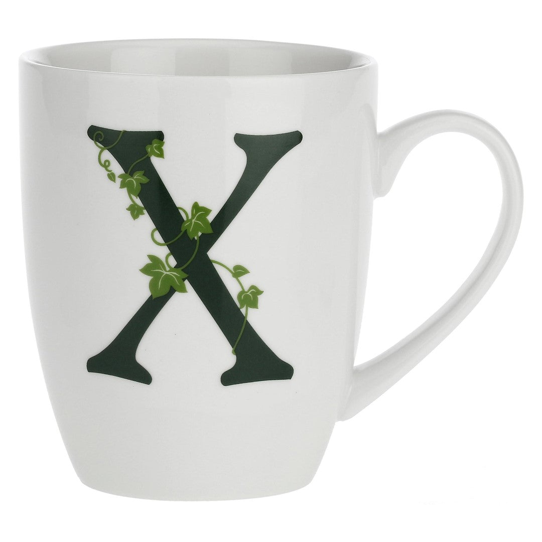Porcelain letter mug X La Porcellana Bianca Atupertu 380ml