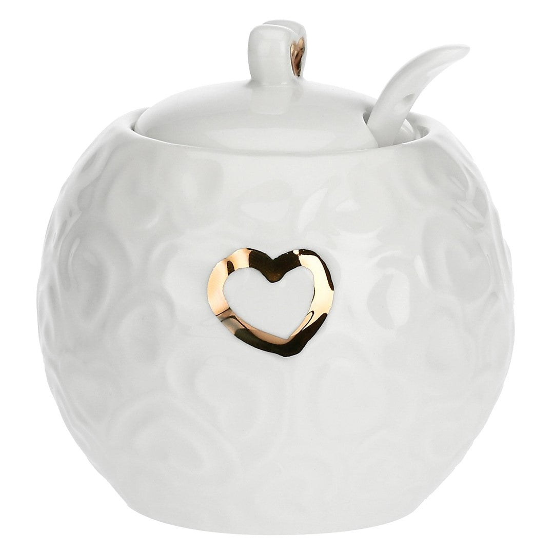 Porcelāna cukurtrauks La Porcellana Bianca Valentino Oro 0.27L