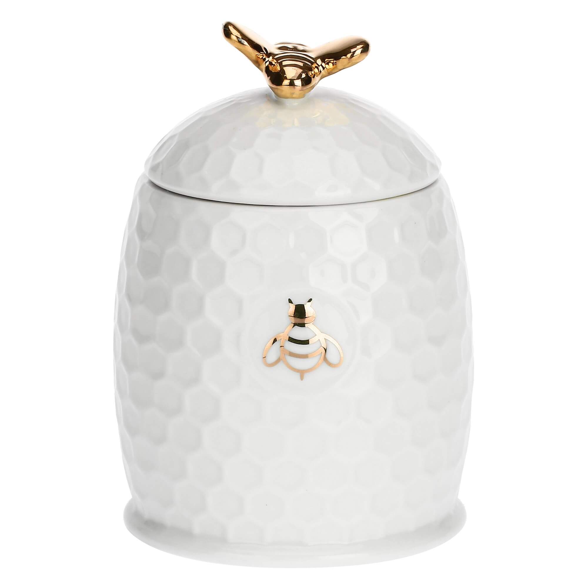 Porcelāna medus trauks La Porcellana Bianca Aperegina ORO 8cm