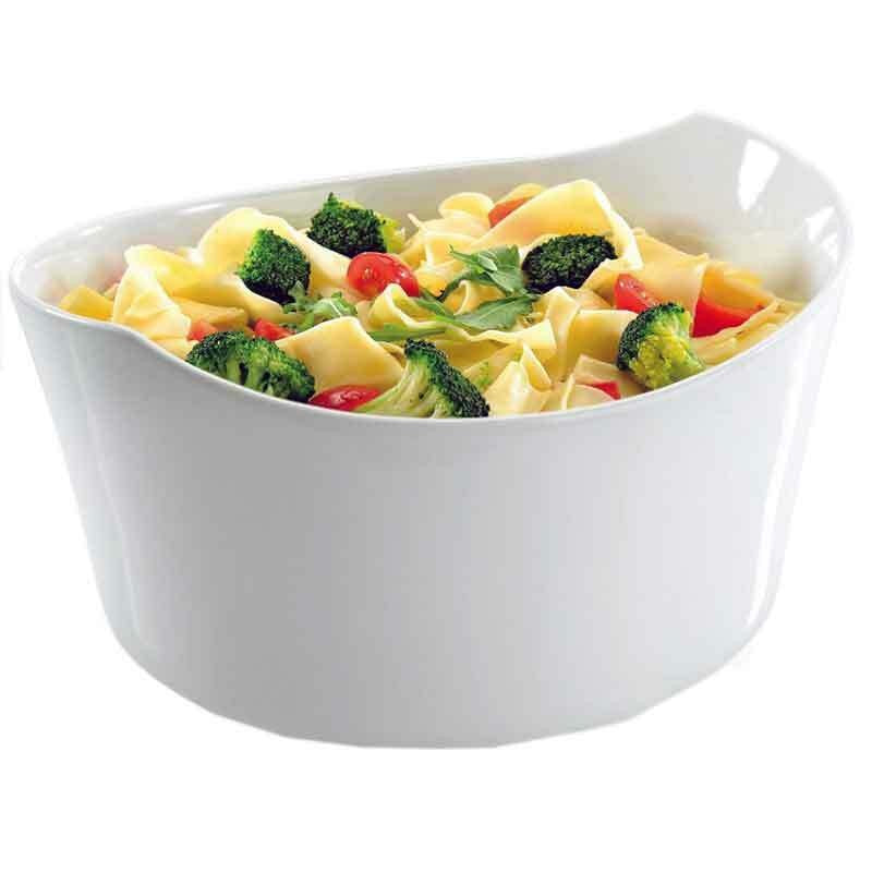 Porcelāna salātu vai pastas bļoda GEFU INSPIRIA 3,5l un salātu stangas