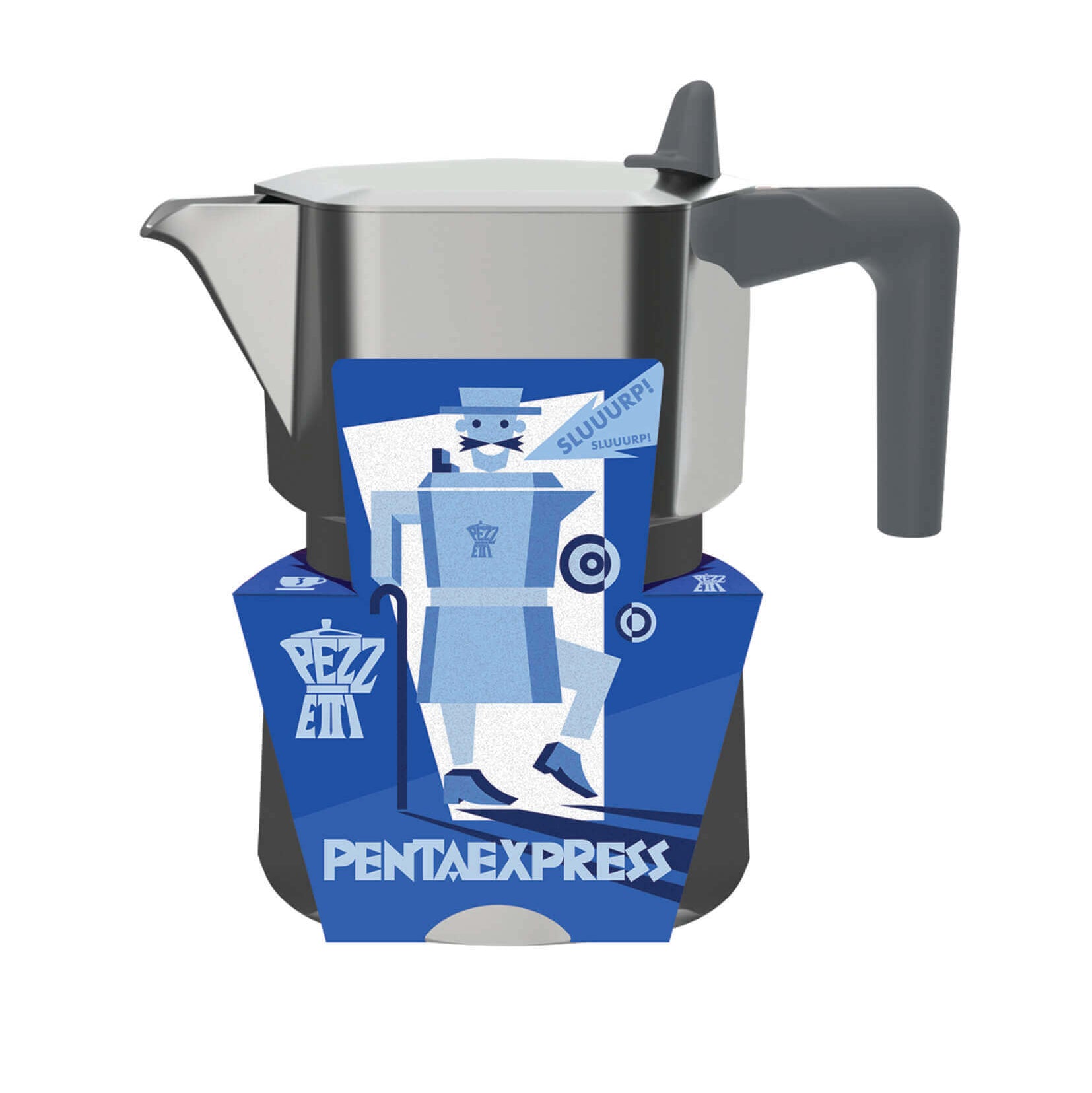 Mokas kafijas kanna Pezzetti Pentaexpress 3 tasēm alumīnija