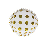 Kēksiņu papīra/folijas formiņas PME Cake 30gab. Ø 5cm Gold Polka Dot