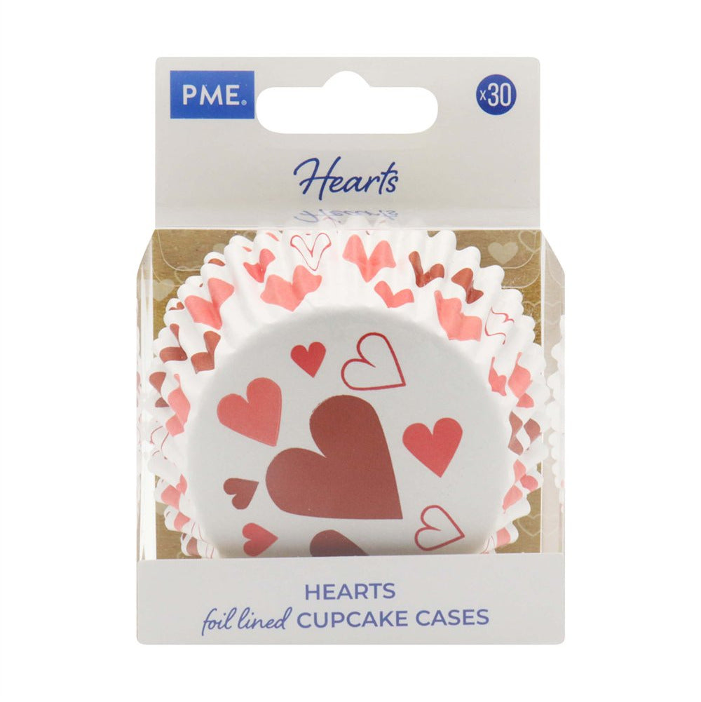 Kēksiņu papīra/folijas formiņas PME Cake 30gab. Ø 5cm sirsniņas