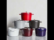 Čuguna katls ar vāku STAUB LA COCOTTE 24cm 4.8L, augsts