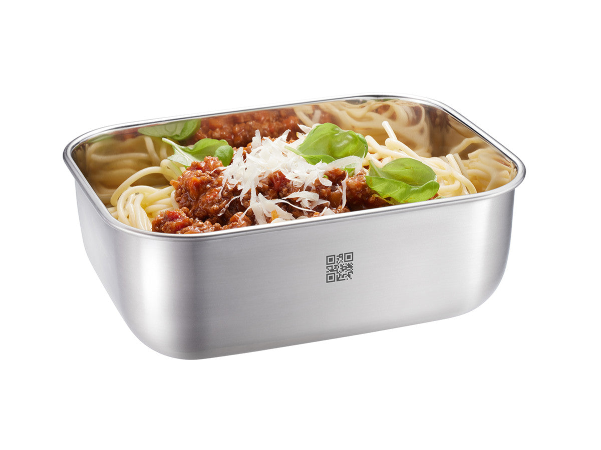 Konteiners pārtikas uzglabāšanai GEFU PROVIDO 1.3L, nerūsējošā tērauda, taisnstūris