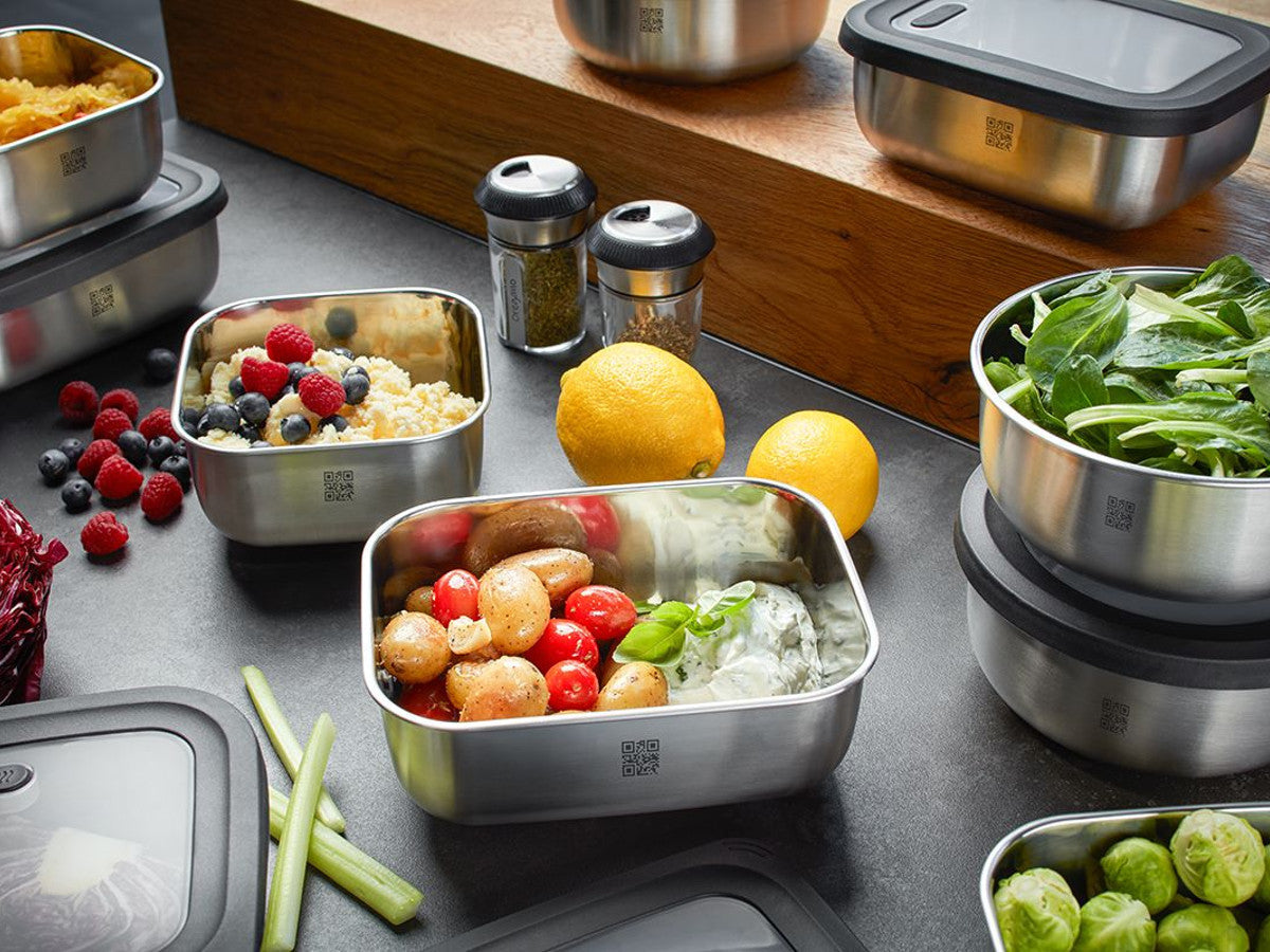 Pārtikas konteineru komplekts GEFU PROVIDO, komplektā 2 gab. trauki ar vākiem
