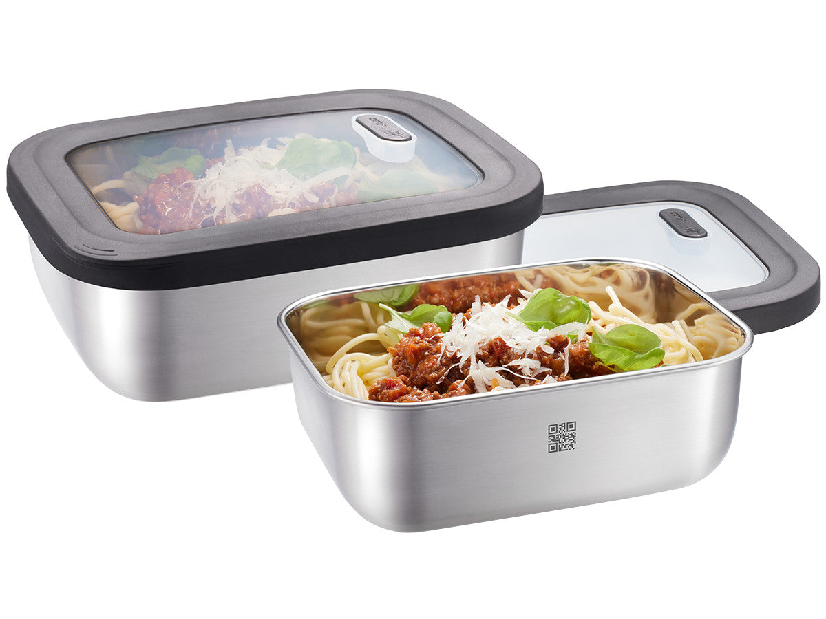 Pārtikas konteineru komplekts GEFU PROVIDO, komplektā 2 gab. trauki ar vākiem