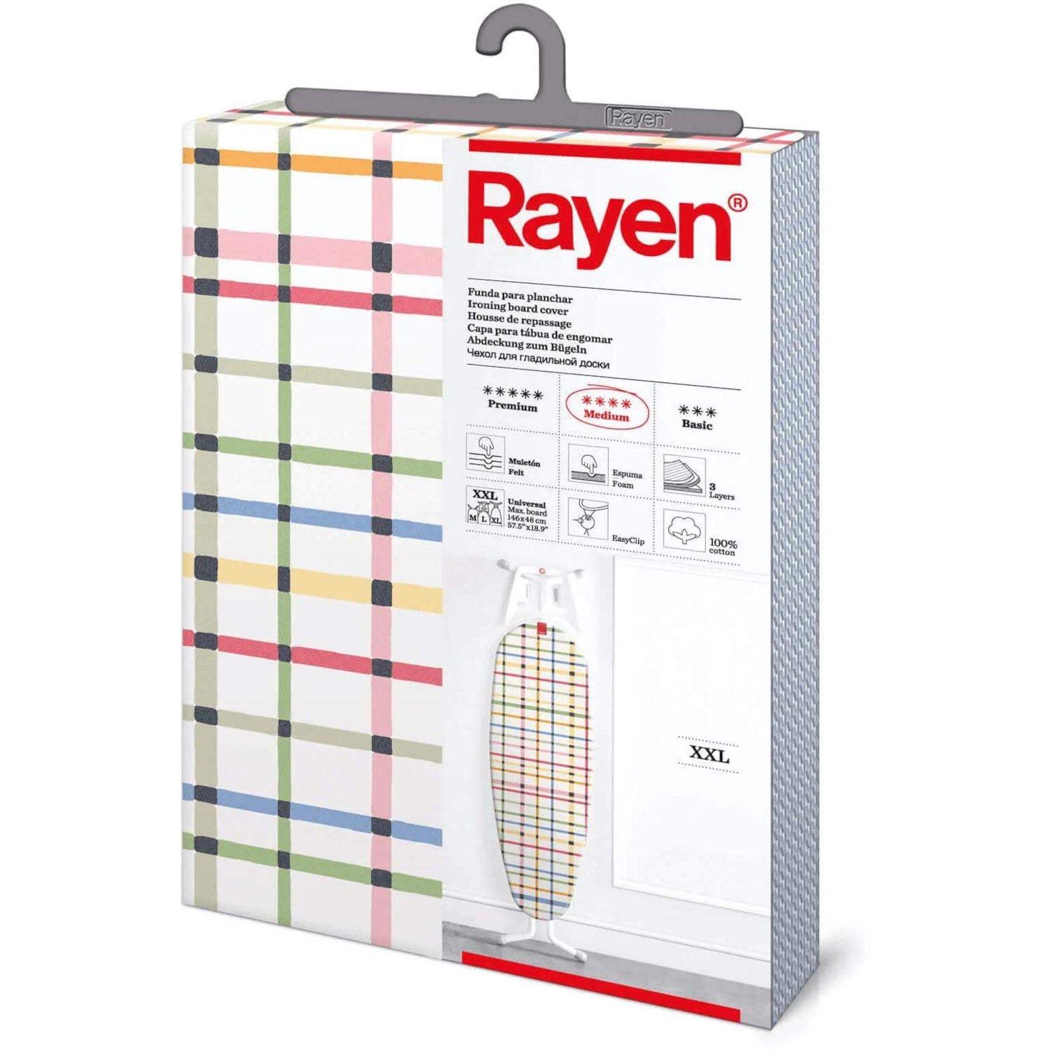 Gludināmā dēļa pārvalks 150 x 55cm Rayen 6117.02, trīsslāņu