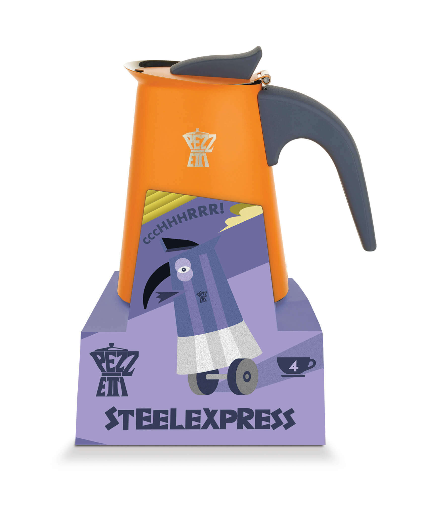 Indukcijas mokas kafijas kanna Pezzetti Steelexpress 10 tasēm