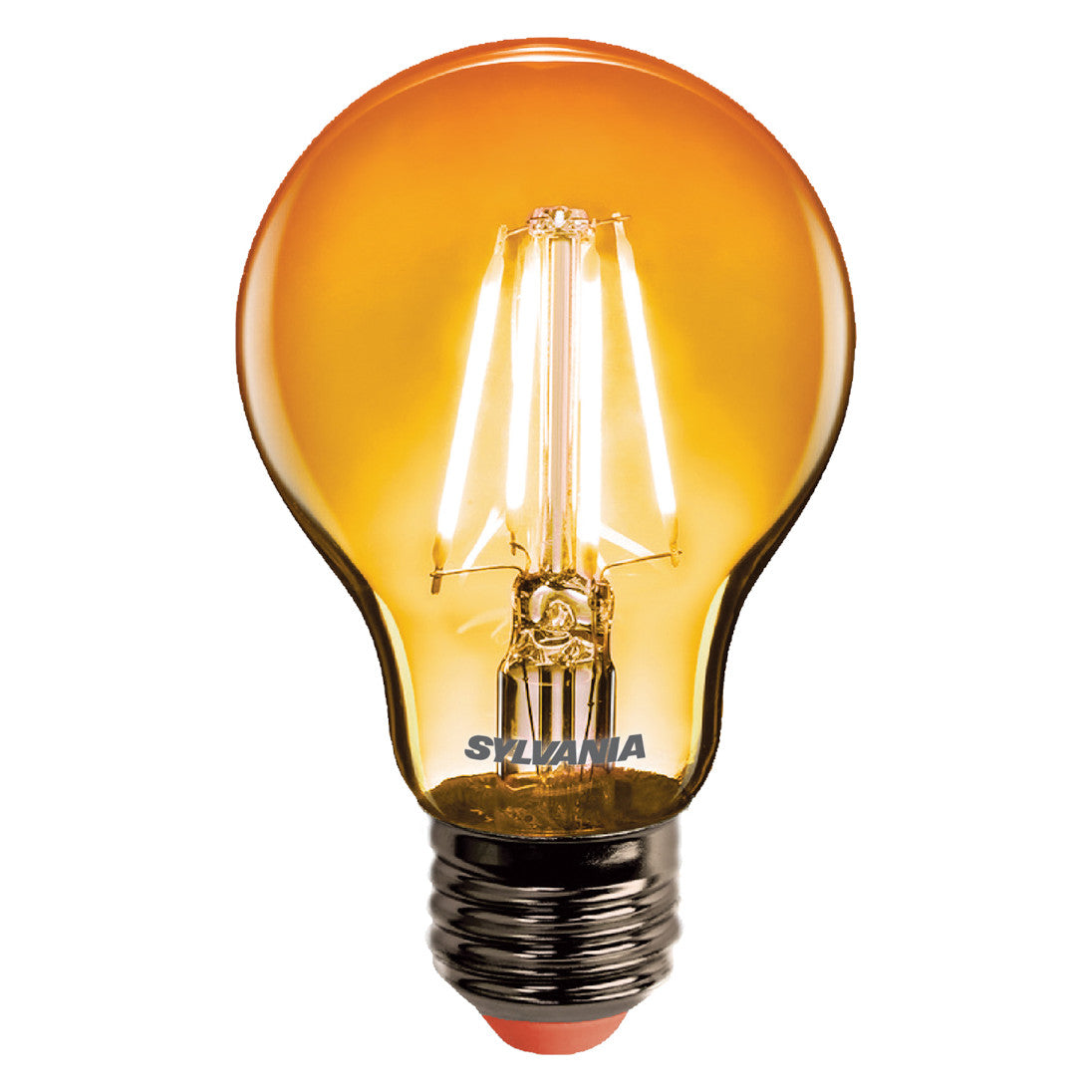 LED GLS spuldze Sylvania A60 FILAMENT E27 4W 380lm IP54 oranža LED GLS spuldze Sylvania A60 FILAMENT E27 4W 380lm IP54 oranža