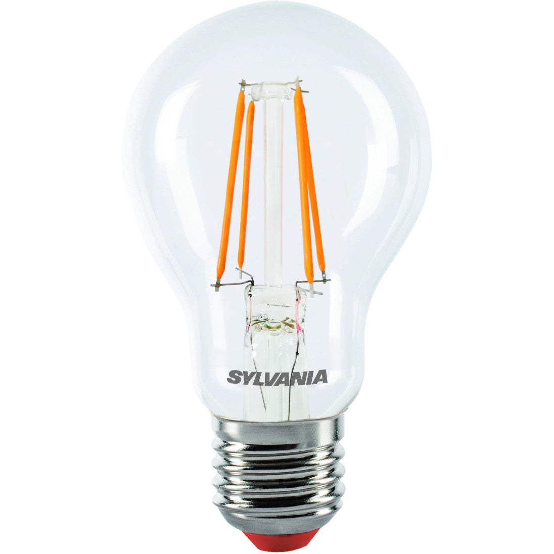LED GLS spuldze Sylvania A60 FILAMENT E27 4W 380lm IP54 oranža LED GLS spuldze Sylvania A60 FILAMENT E27 4W 380lm IP54 oranža