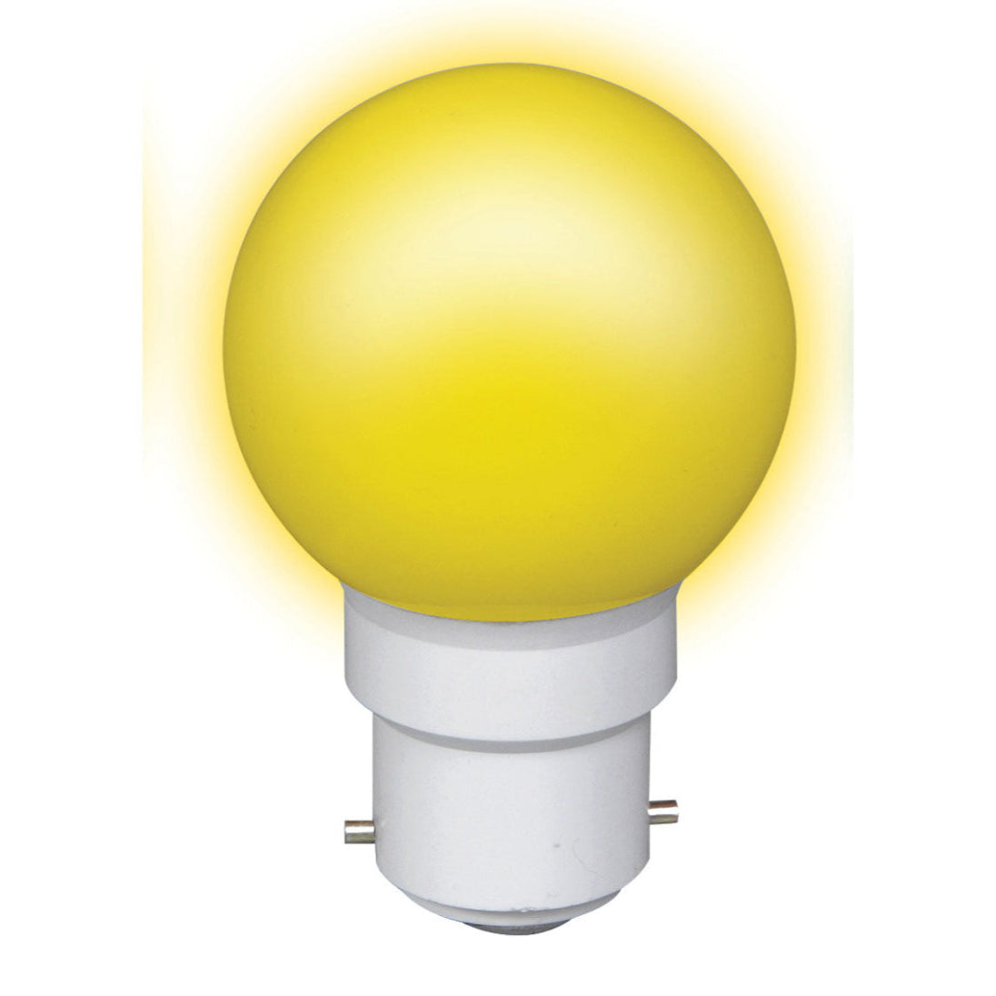 LED spuldze Sylvania B22 0.5W IP44 BALL, dzeltena LED spuldze Sylvania B22 0.5W IP44 BALL, dzeltena