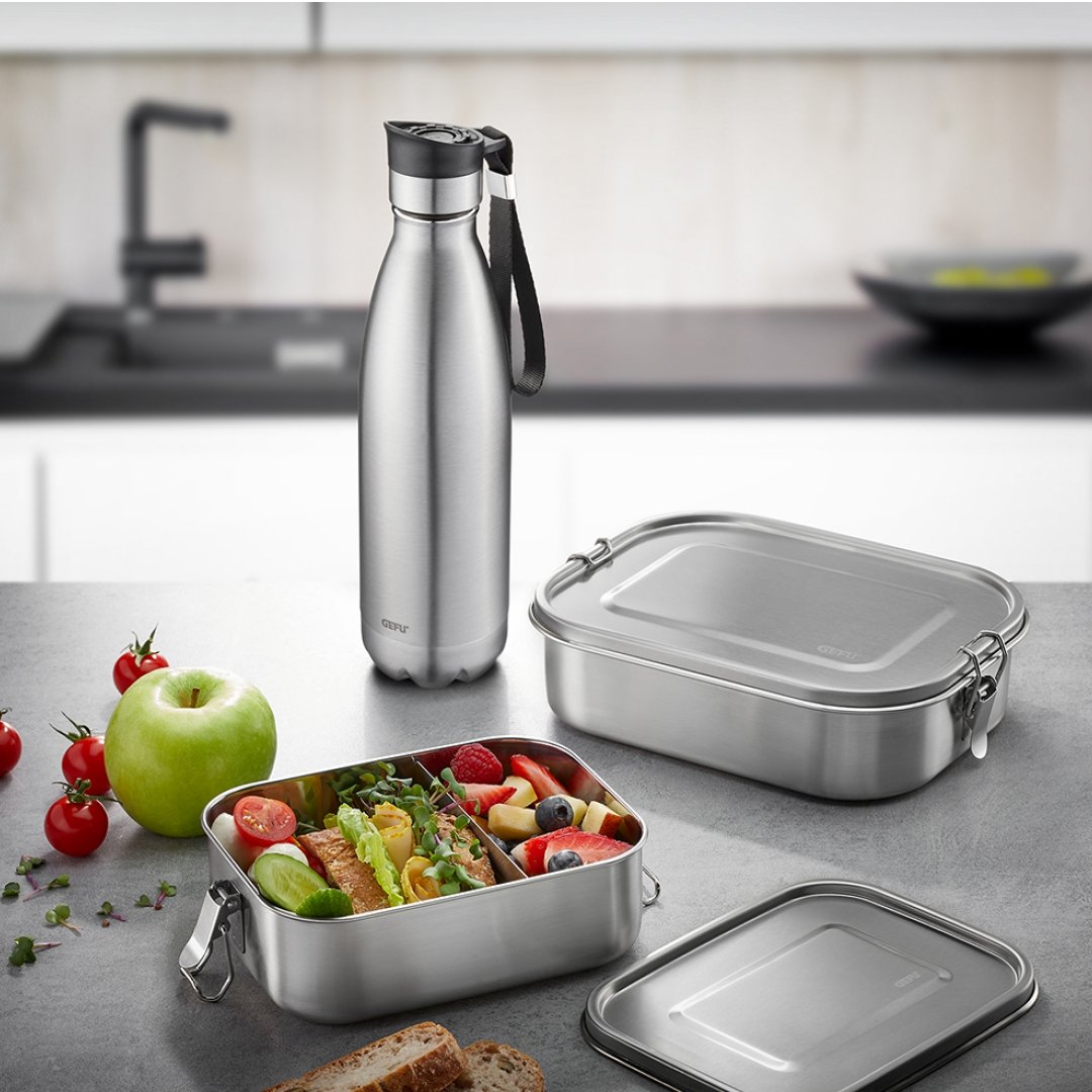 Tērauda pusdienu kastīte Gefu ENDURE bērniem un pieaugušajiem